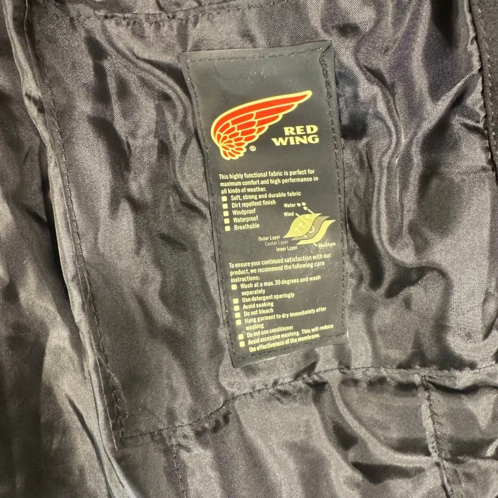 Red Wing Shoes Mens Soft Shell 3-Layer Jacket Black Red 6900858 Size 2XL